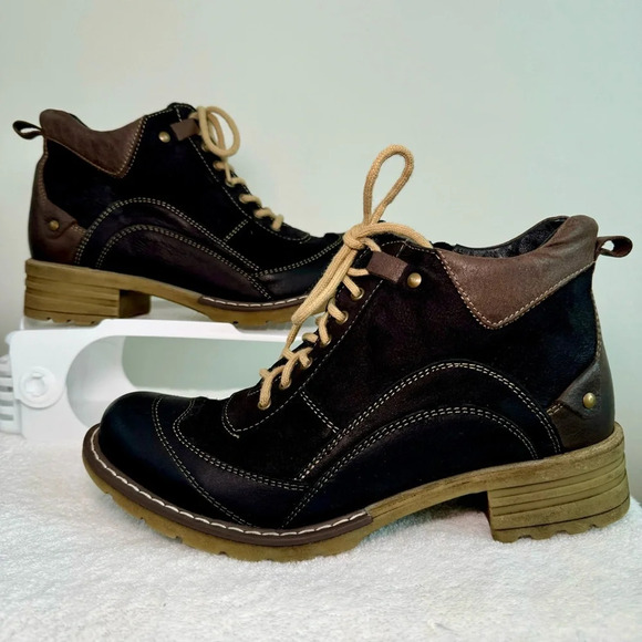 V-ITALIA 1162 GIOVANNE WOMEN’S BLACK/BROWN‎ EUR size 39 BOOTS - Picture 7 of 7